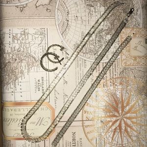 Set of Necklace, Bracelet and Earrings